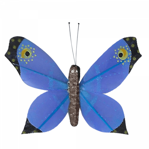 Déco Éthique Solaire Papillon 3D Bleu Faucon Titan