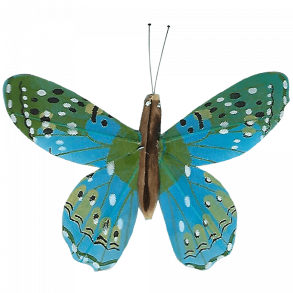 Déco Éthique Solaire Papillon 3D Magical Butterfly Bleu