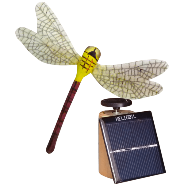 Deco Nature Energie Solaire Libellule Jaune Prune