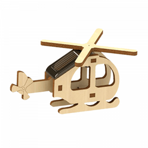 Mini Hélicoptère Kit Bois Solaire