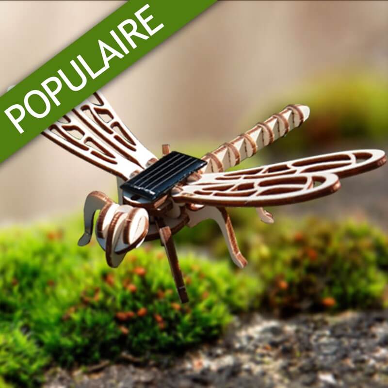 Modèle De Libellule Réaliste En PVC - Décoration De Jardin, Effaroucheur D'abeilles - Ailes Mobiles Avec Le Vent