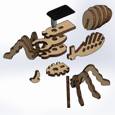 Craft Ethique Maquette 3D Araignée