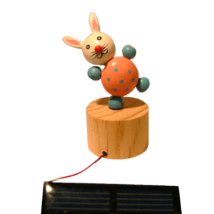 Déco Bureau Figurine Lapin Solaire