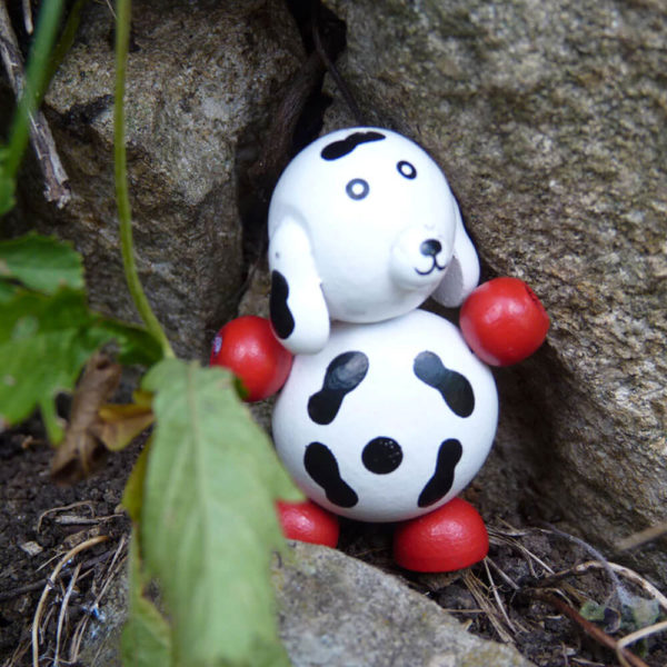 Figurine Chien Sculpté En Bois